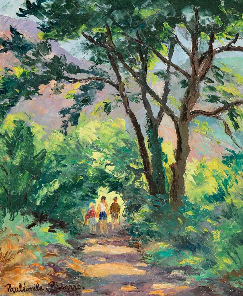 Sous bois - Hugues, Yvon et Véra - Paulémile Pissarro (1884 - 1972)